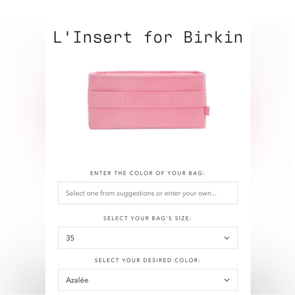 BIRKIN 35 INSERT BY 7RP